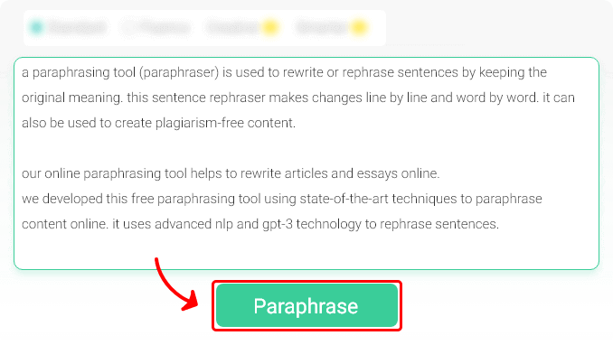 paraphrasing tool ai based sentence rephraser